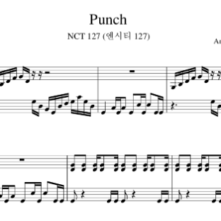 NCT 127 - PUNCH 钢琴谱-钢琴谱