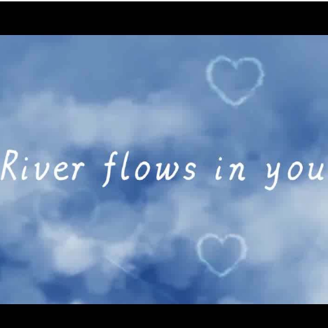 river flows in you-双手简谱