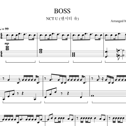 NCT U - BOSS 钢琴谱-钢琴谱