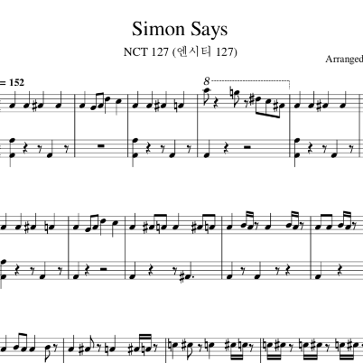 NCT 127 - Simon Says 钢琴谱