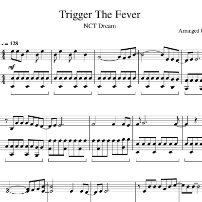 NCT Dream - Trigger The Fever 钢琴谱