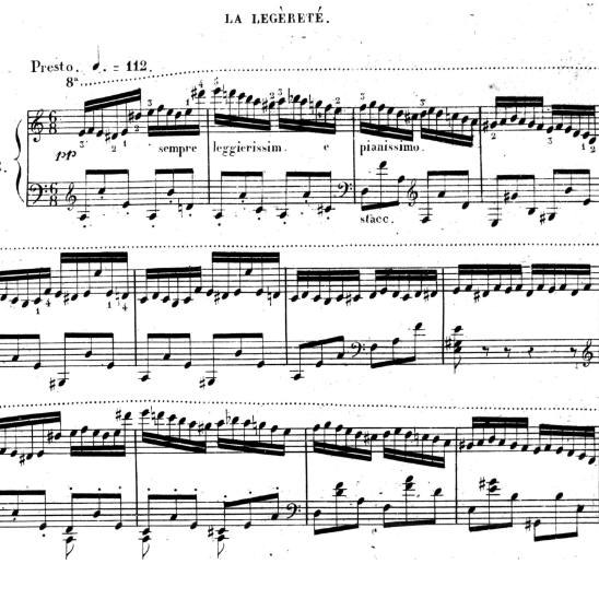 车尔尼 轻盈练习曲 Op.692. No3-钢琴谱