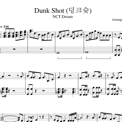 NCT Dream - Dunk Shot 钢琴谱-钢琴谱
