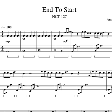 NCT 127 - End To Start 钢琴谱-钢琴谱