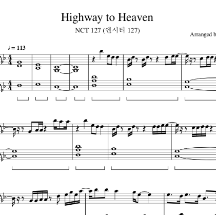 NCT 127 - Highway To Heaven 钢琴谱-钢琴谱
