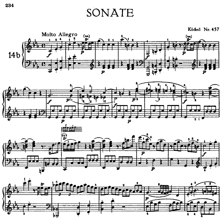 Sonata in c minor No.14 K.457-钢琴谱