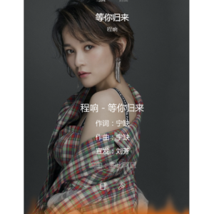 等你归来钢琴简谱数字双手宁缺