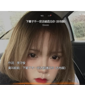 下次不一定能遇见你吉他谱