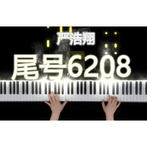 《尾号6208》C调简易版钢琴谱