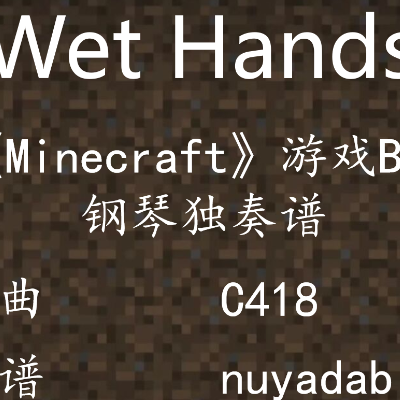 Wet Hands(Minecraft 游戏背景音乐)钢琴独奏谱钢琴谱
