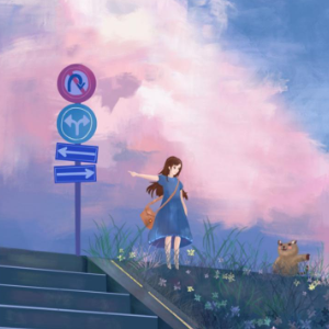 浅蓝天空
