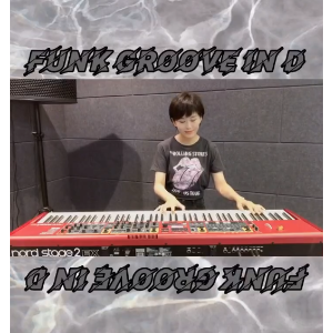 Funk Groove in D钢琴简谱 数字双手