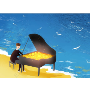 向上游的鱼（G大调音阶练习）-钢琴谱