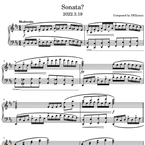 Sonata? 2022.3.19-钢琴谱