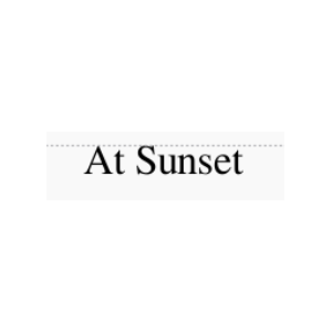日暮里（At Sunset）-钢琴谱