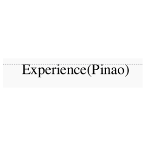 Experience(Pinao)-钢琴谱