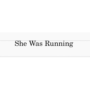 She was running-钢琴谱