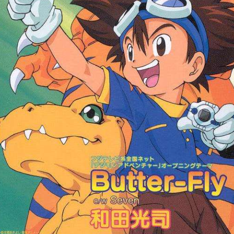 《Butter-Fly》初学者优选，C大调简单版，数码宝贝主题曲butterfly,和田光司，独奏谱-钢琴谱