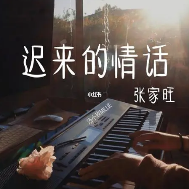 张家旺《迟来的情话》 钢琴版-钢琴谱