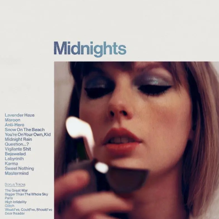 Midnight Rain【弹唱谱】Taylor Swift「一撇撇耶」-钢琴谱