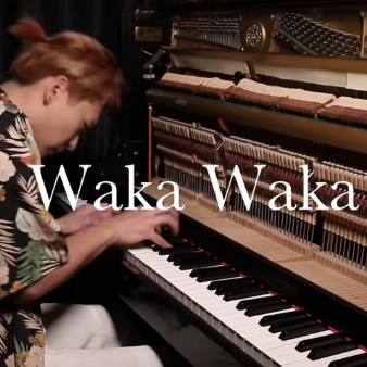 waka waka钢琴简谱 数字双手 Shakira