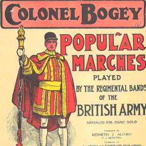 Colonel Bogey March波基上校进行曲599程度简版有指法钢琴简谱 数字双手