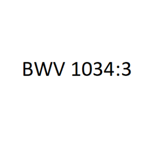 BWV 1034：3