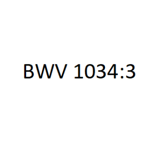 BWV 1034：3钢琴简谱 数字双手