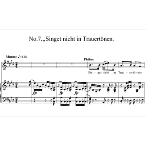 Singet nicht in Trauertönen《莫以哀伤的曲调》-钢琴谱