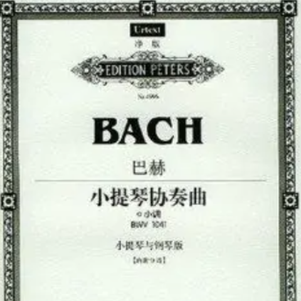 巴赫a小调小提琴协奏曲BWV.1041-钢琴伴奏-第一乐章-钢琴谱