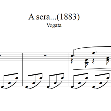 A sera 在夜晚 (Tosti) - 钢琴弹唱伴奏谱-钢琴谱