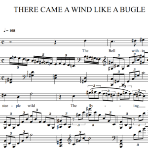 There came a wind like a bugle钢琴简谱 数字双手