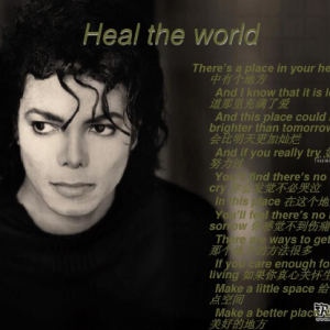 Heal the world钢琴简谱 数字双手