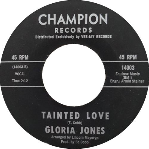 Tainted Love - Gloria Jones【污点之爱啊，我给了你一个女孩的所有】-钢琴谱
