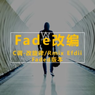 《Fade》C调改编-改旋律/Remix Efdii Faded-刘匠-全网唯一版本-钢琴谱