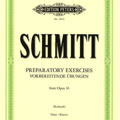 什密特 《钢琴五指练习曲》 原版带指法 (Aloys Schmitt Preparatory Exercises Op.16) 钢琴手指预备练习 施密特 钢琴谱-钢琴谱
