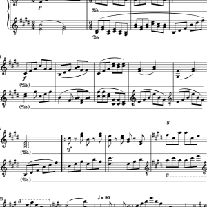 踏板进行曲钢琴简谱 数字双手