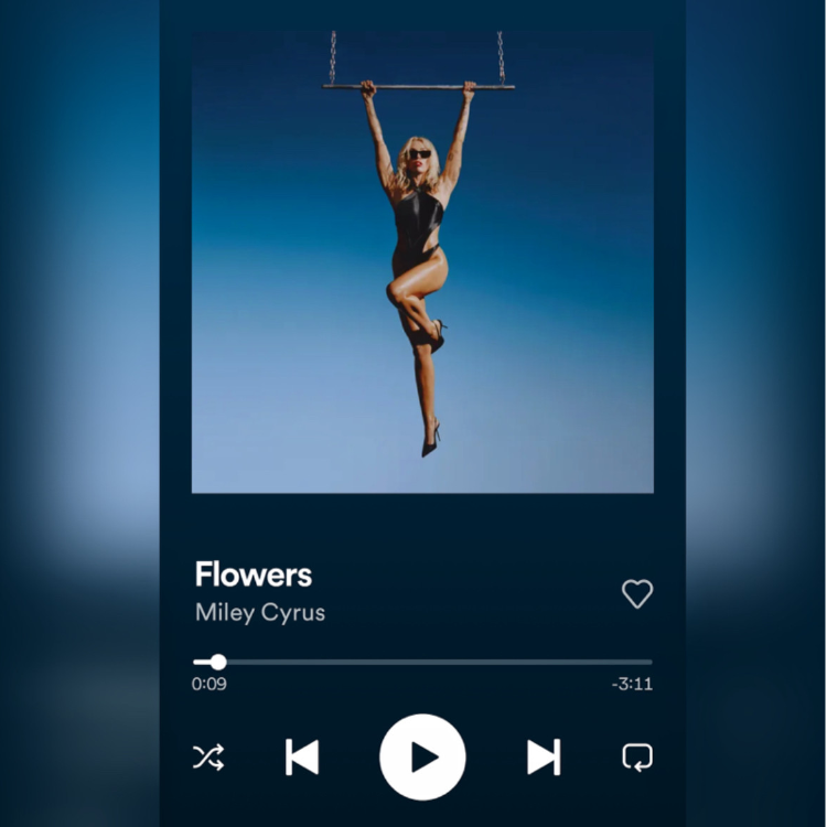 Flowers - Miley Cyrus——“达洛维夫人说她要自己去买花”-钢琴谱