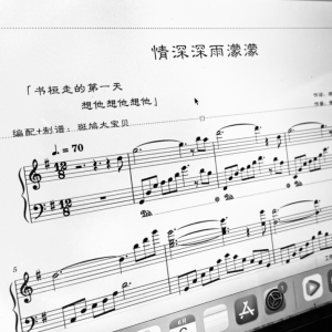情深深雨濛濛钢琴简谱 数字双手 琼瑶
