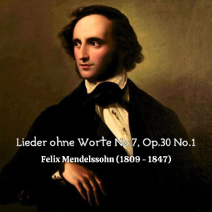 门德尔松 无词歌 沉思 Op.30 No.1 原版带指法 Songs without Words (Lieder ohne Worte) No.7-钢琴谱