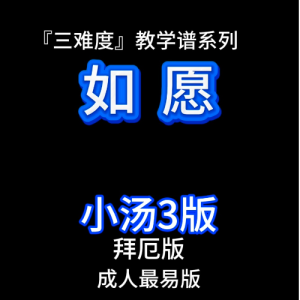 如愿钢琴简谱 数字双手
