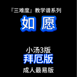 如愿钢琴简谱 数字双手