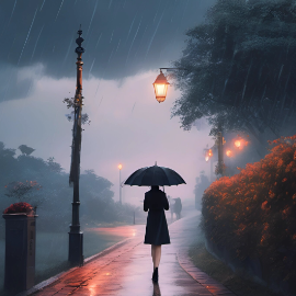 雨下一整晚  简易钢琴弹唱 带歌词 周杰伦-钢琴谱