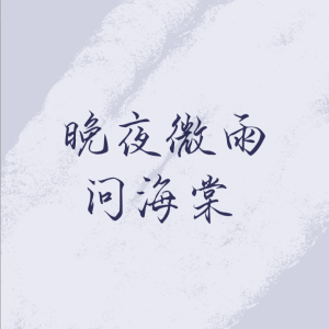 《晚夜微雨问海棠》附词钢琴谱