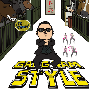 江南style （四手联弹）C调 - PSY-钢琴谱