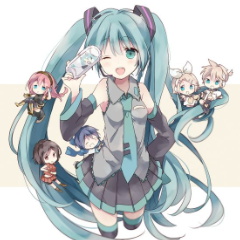 （初音ミク）脳漿炸裂ガール（四手联弹）-钢琴谱