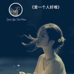 爱一个人很难  C调简易钢琴弹唱伴奏 带歌词-钢琴谱