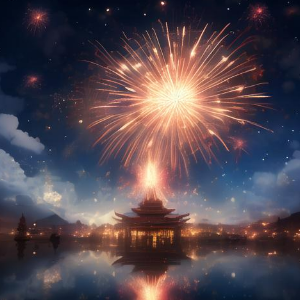 夜空の花火钢琴简谱 数字双手