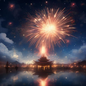 夜空の花火钢琴简谱 数字双手