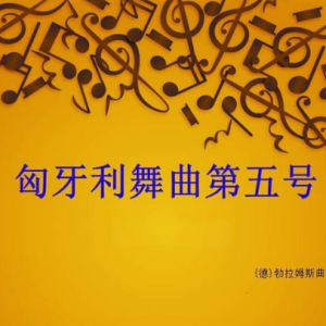 匈牙利舞曲第五号钢琴简谱 数字双手
